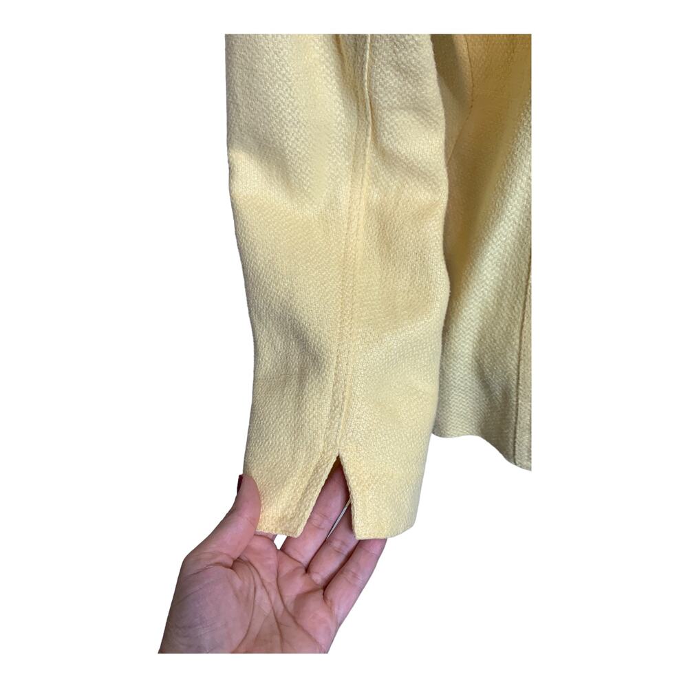 Talbots Pale Yellow Single-Button Blazer - Picture 7 of 9